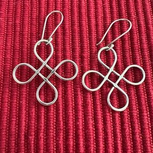 Sterling Open Hoop Earrings